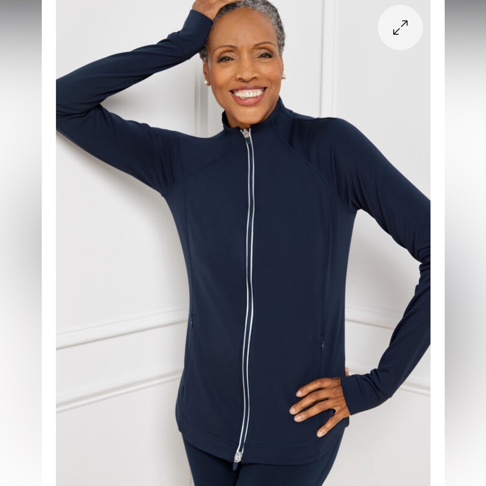 Performance Interlock Mockneck Jacket Size P- Gen… - image 1